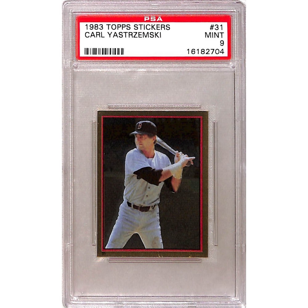 1983 Topps Stickers Carl Yastrzemski Psa 9 (1 of 2)