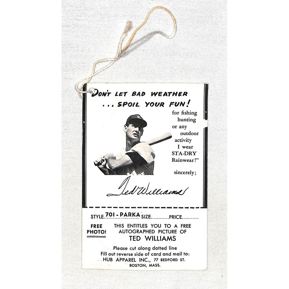 1950's Sears Ted Williams As Tag (1 of 2)