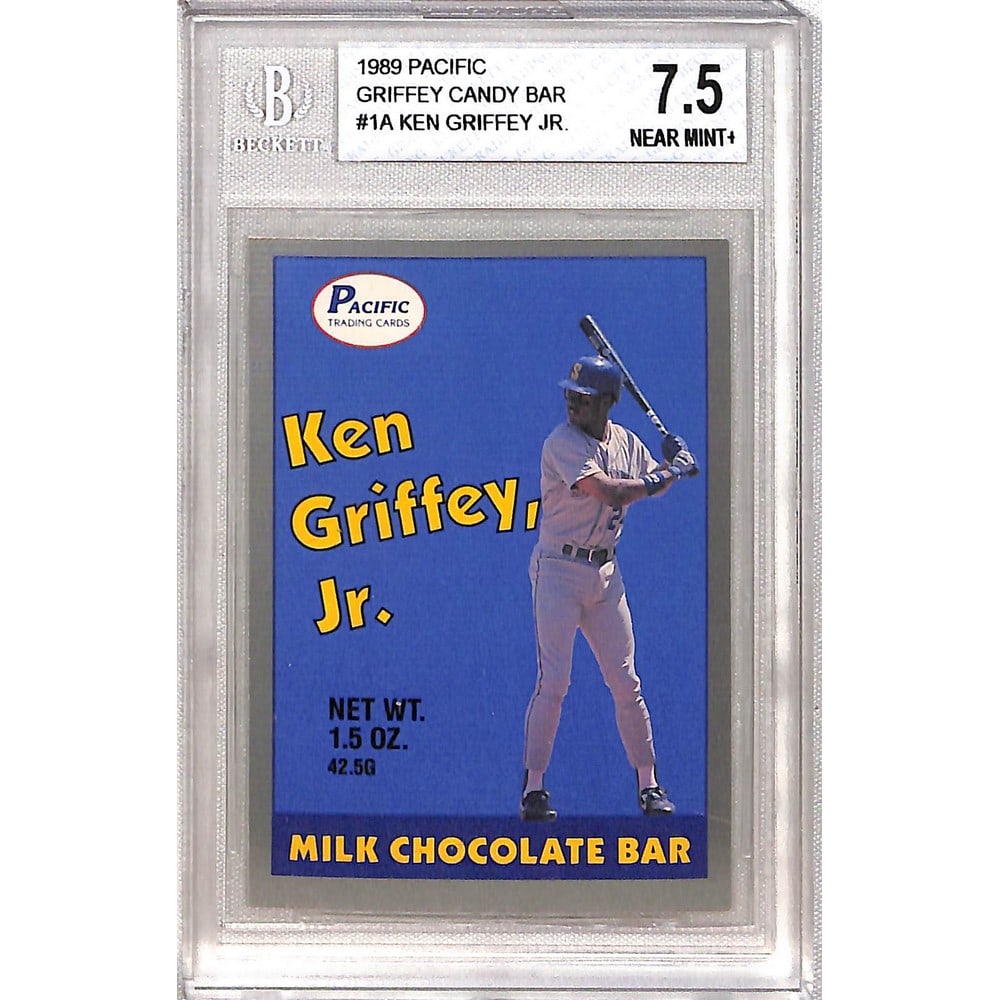 1989 Pacific Ken Griffey Jr. Candy Bar Card Bgs7.5 Auction