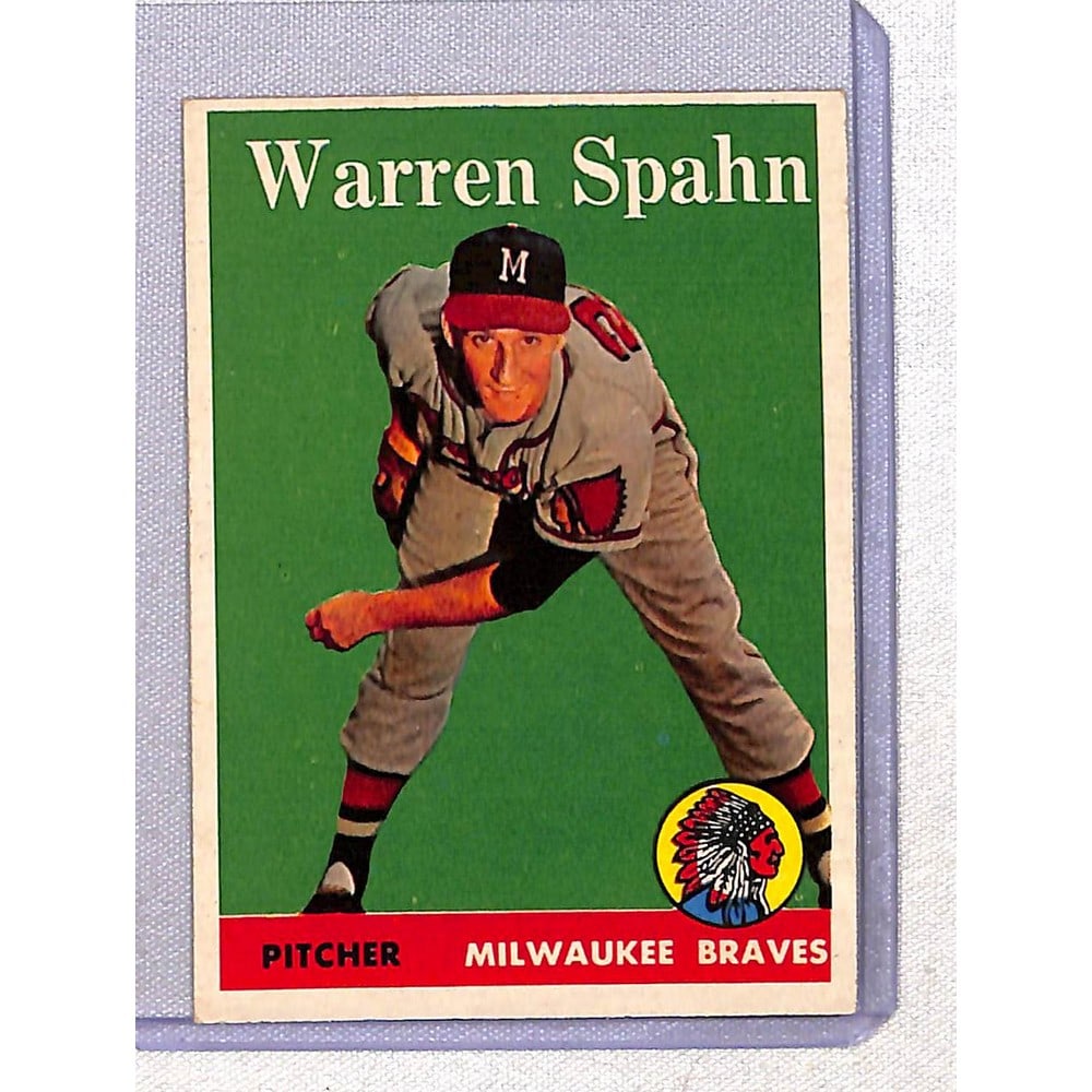 High Grade 1958 Topps Warren Spahn (1 of 2)