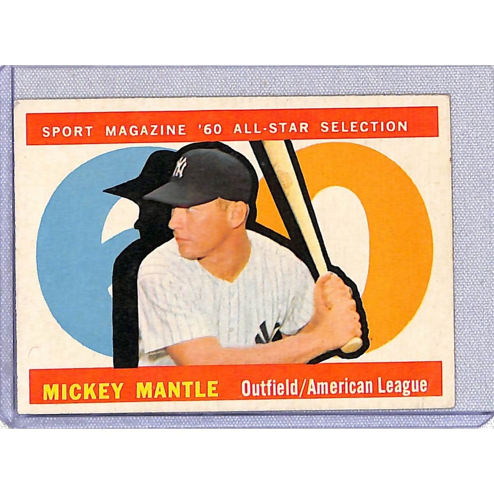 1960 Topps Mickey Mantle Allstar (1 of 2)
