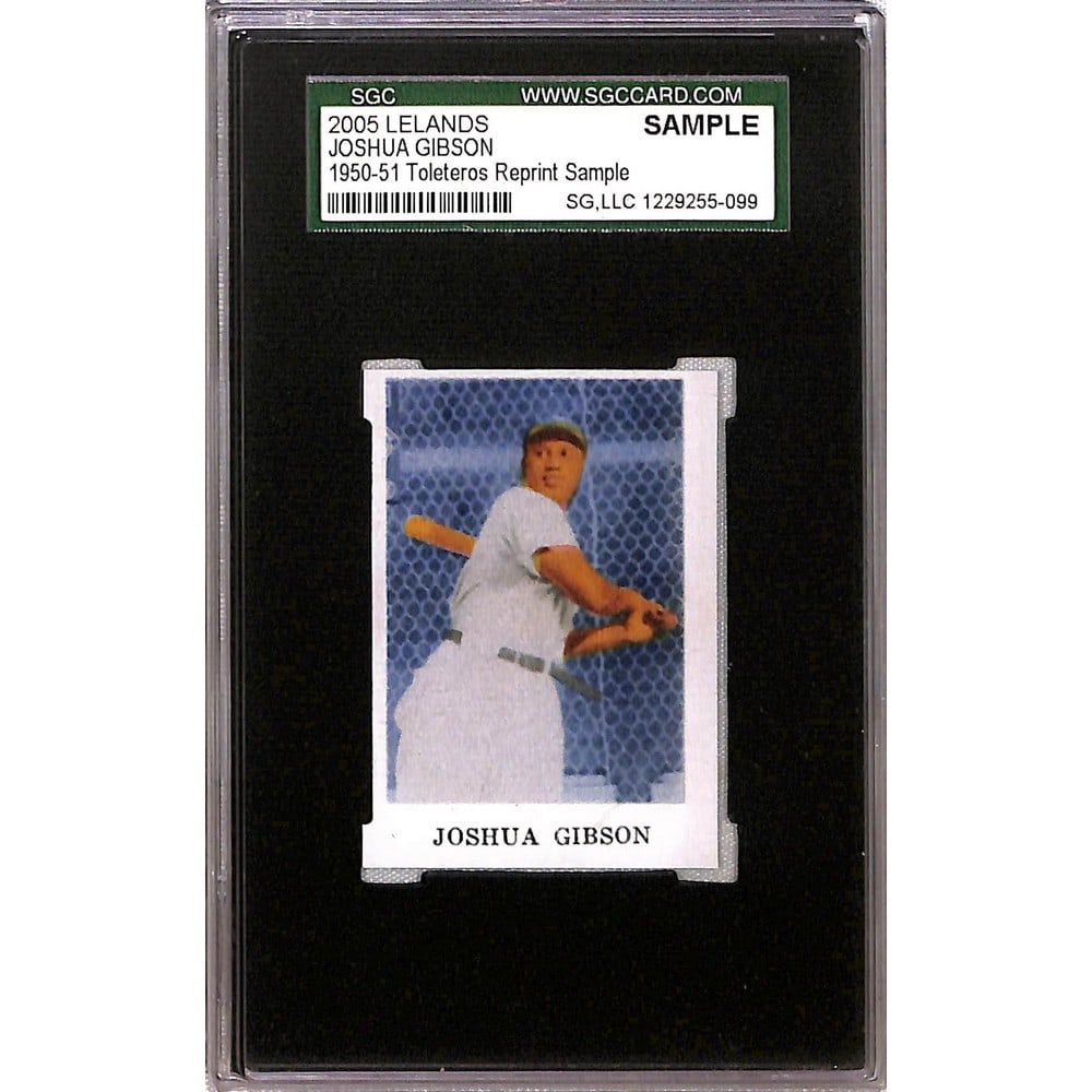 2005 Leland's Josh Gibson Promo Card Sgc Slabbed (1 of 2)