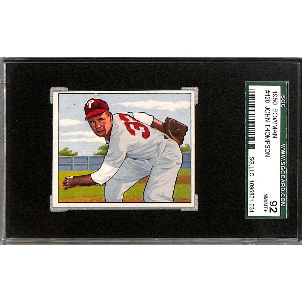 1950 Bowman John Thompson Sgc 92: 1950 Bowman John Thompson Sgc 92