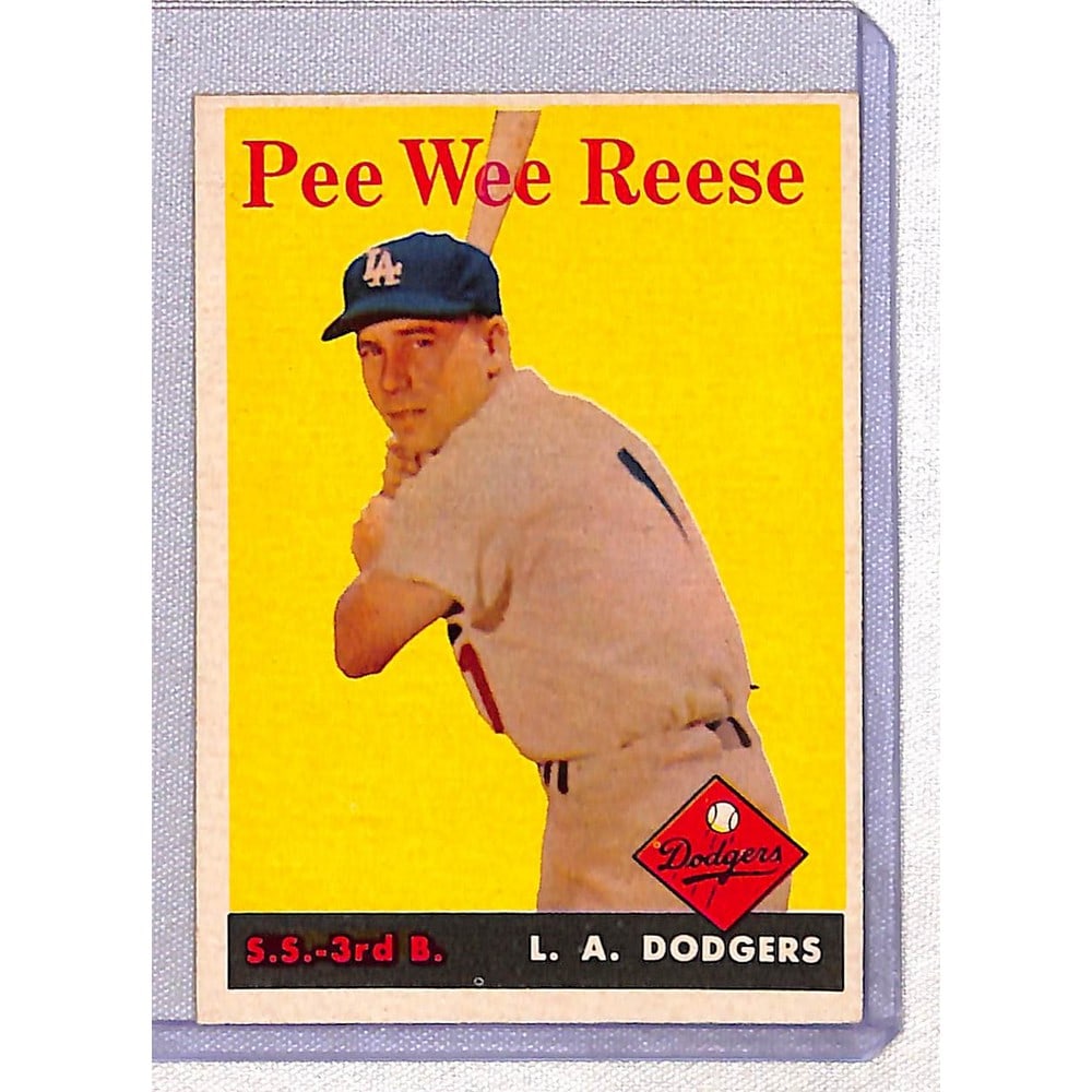 High Grade 1958 Topps Pee Wee Reese (1 of 2)