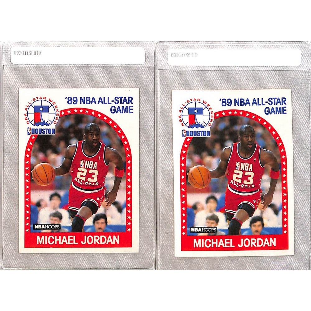 Two 1989 Hoops Michael Jordan Allstars: Two 1989 Hoops Michael Jordan Allstars