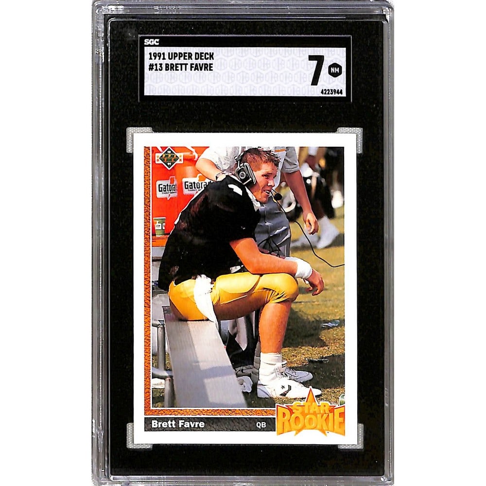 1991 Upper Deck Brett Favre Rc Sgc 7 (1 of 2)