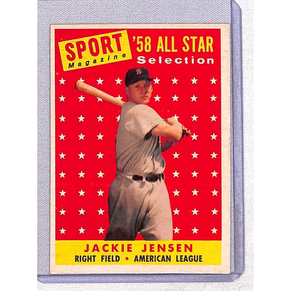 1958 Topps Jackie Jensen Allstar High Grade: 1958 Topps Jackie Jensen Allstar High Grade