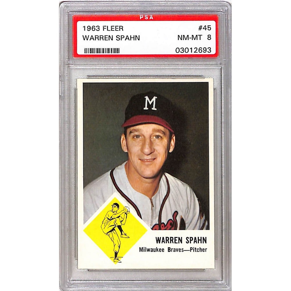 1963 Fleer Warren Spahn Psa 8 (1 of 2)