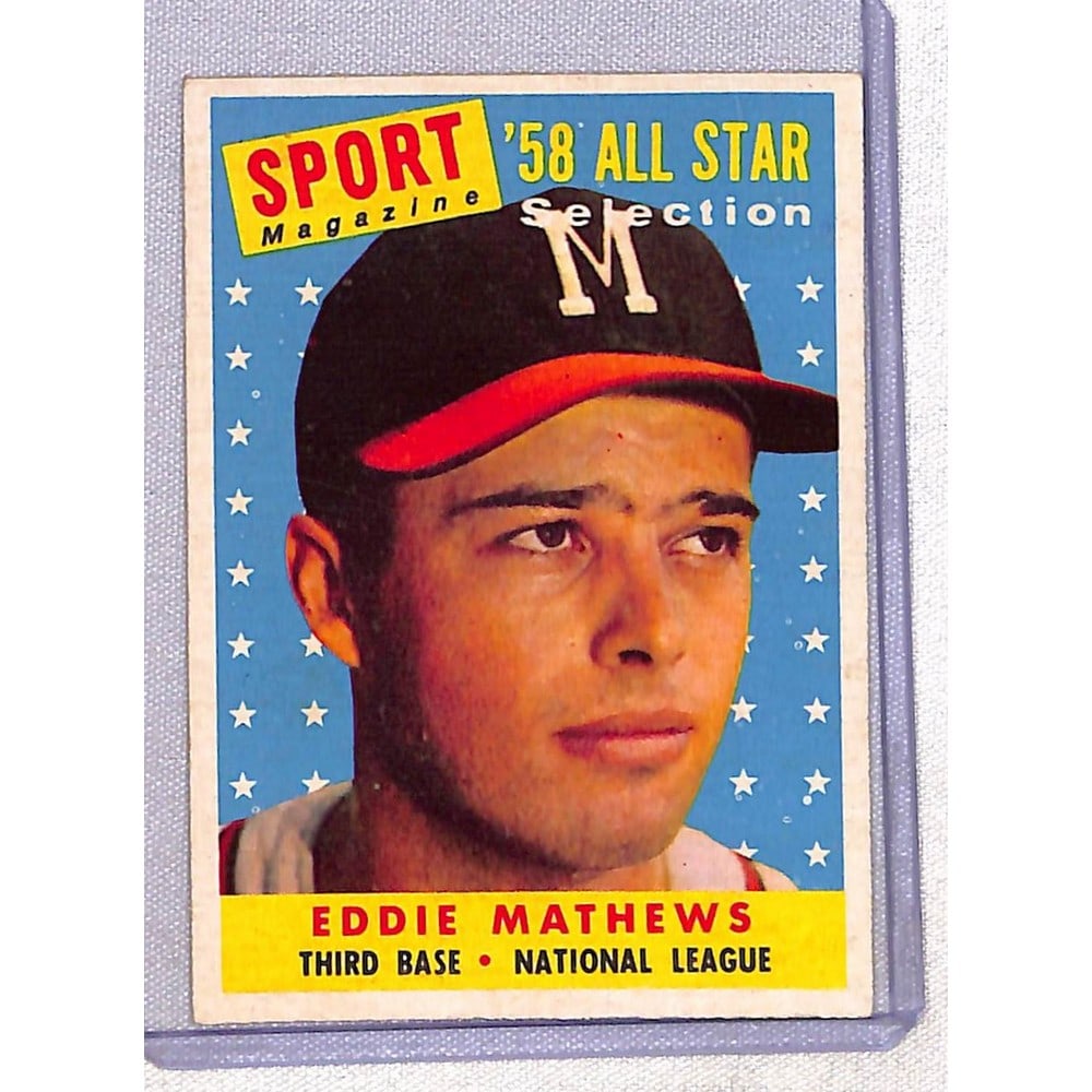 1958 Topps Eddie Mathews Allstar High Grade (1 of 2)