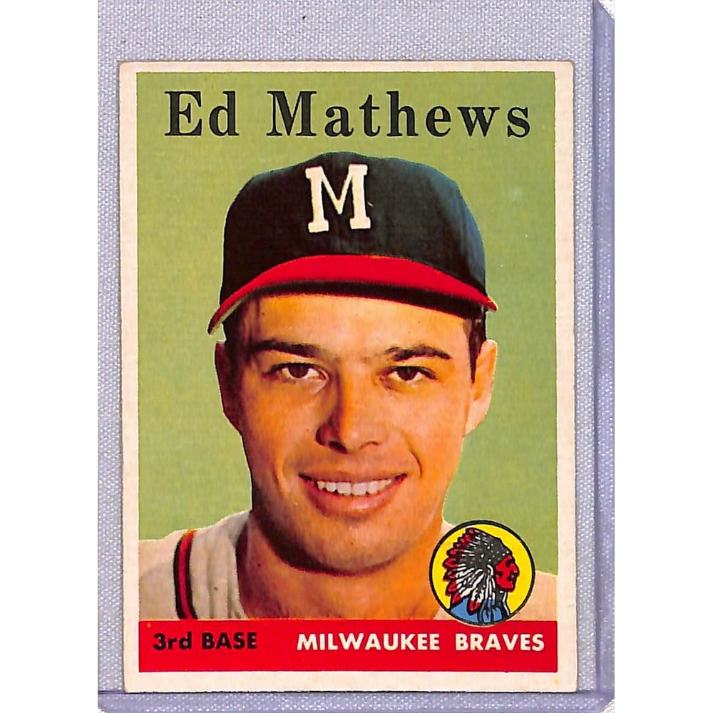 1958 Topps Eddie Mathews High Grade (1 of 2)