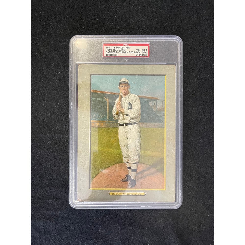 1911 T3 Turkey Red Homerun Baker Psa 4 Mk (1 of 2)