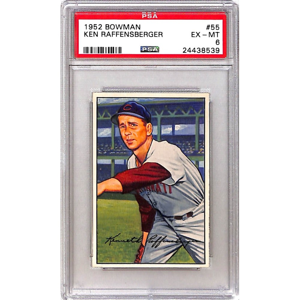 1952 Bowman Ken Raffensberger Psa 6: 1952 Bowman Ken Raffensberger Psa 6