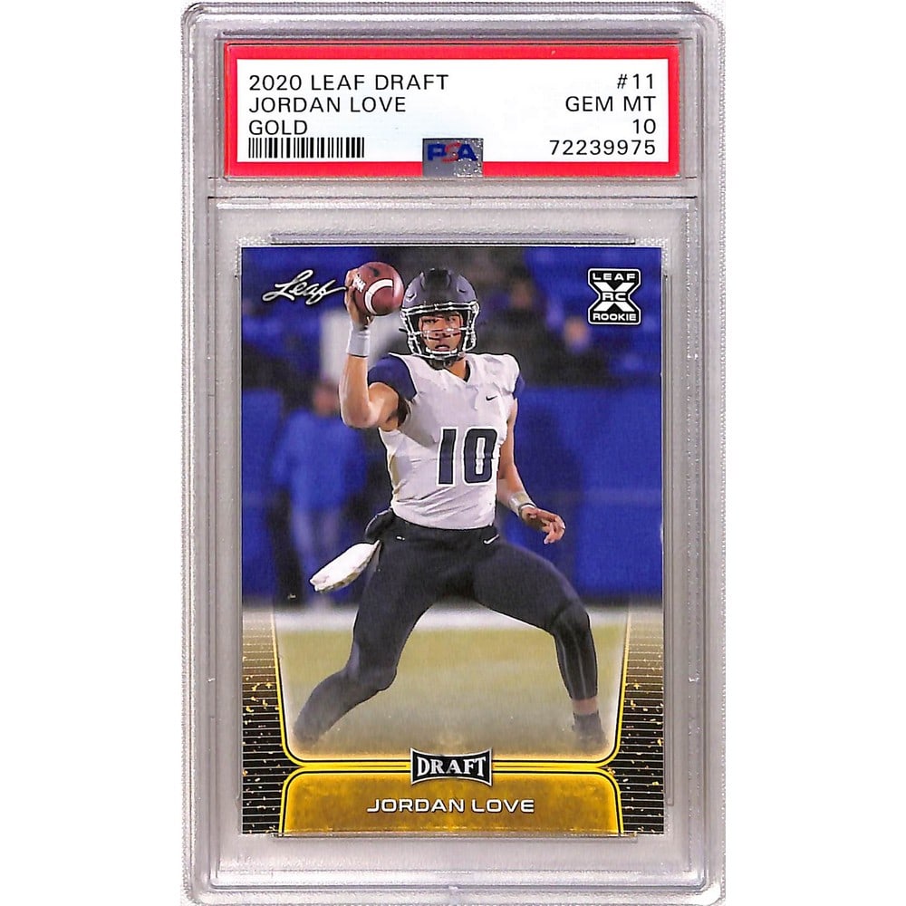 2020 Leaf Draft Jordan Love Rookie Psa 10 (1 of 2)