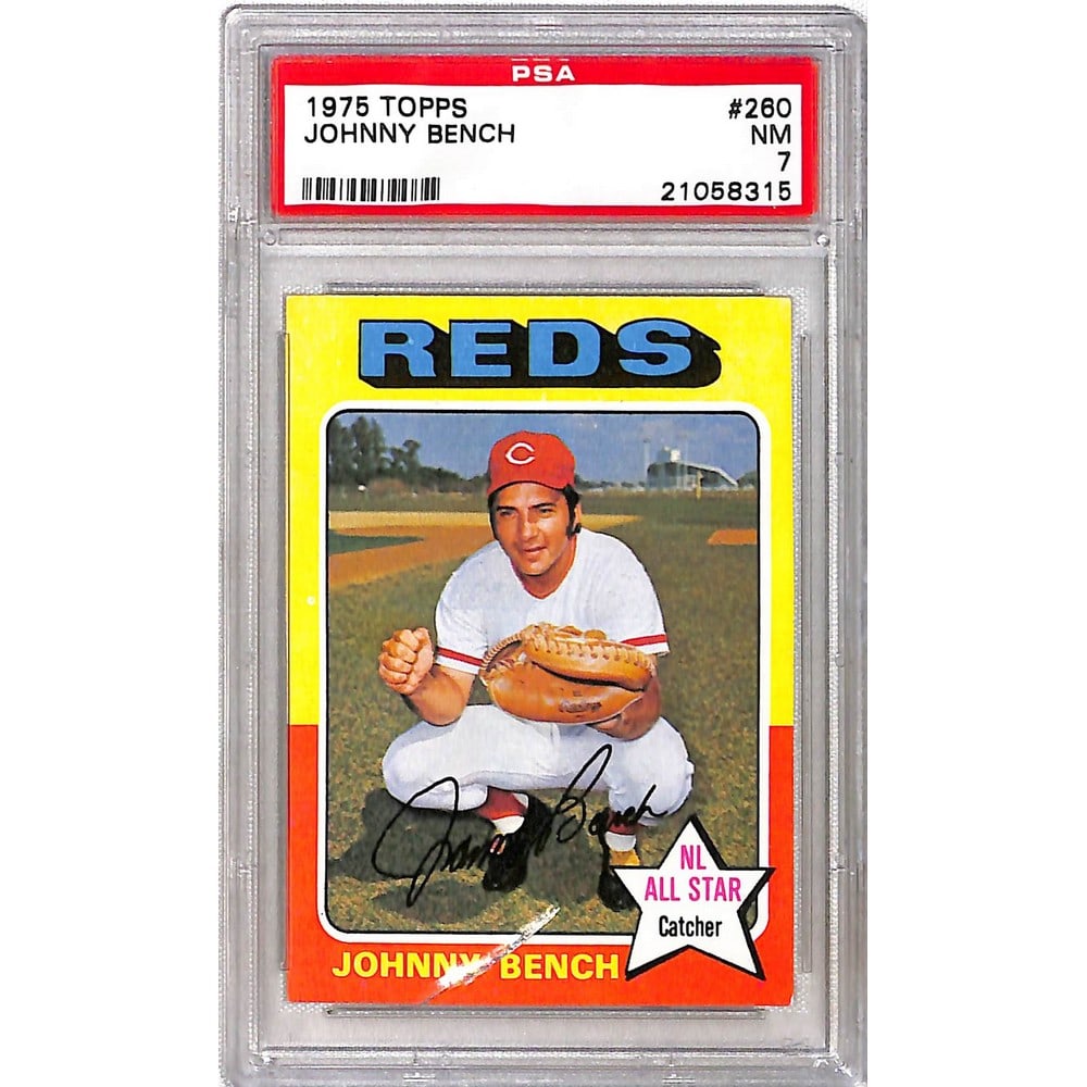 1975 Topps Johnny Bench Psa 7 (1 of 2)