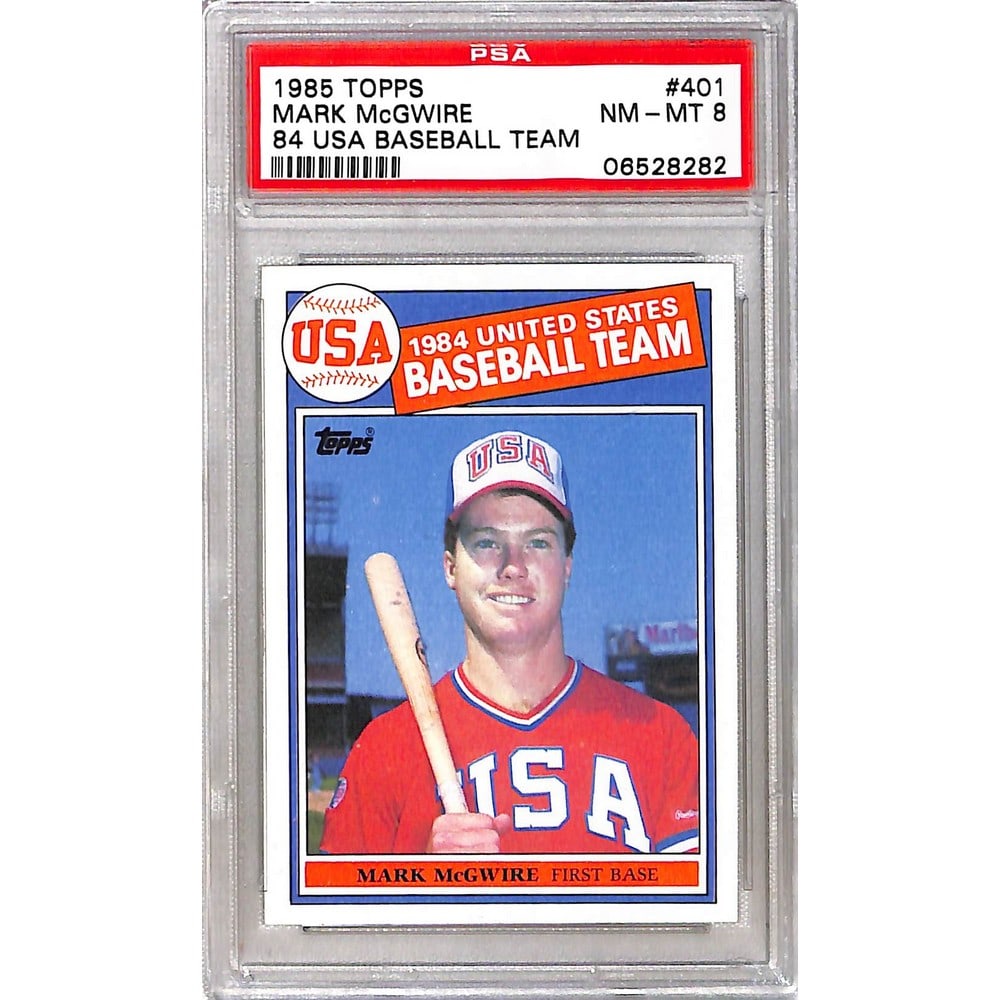 1985 Topps Mark Mcgwire Rookie Psa 8 (1 of 2)