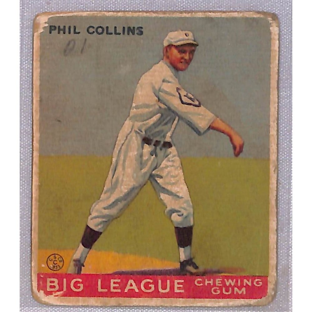 Low Grade 1933 Goudey Phil Collins: Low Grade 1933 Goudey Phil Collins