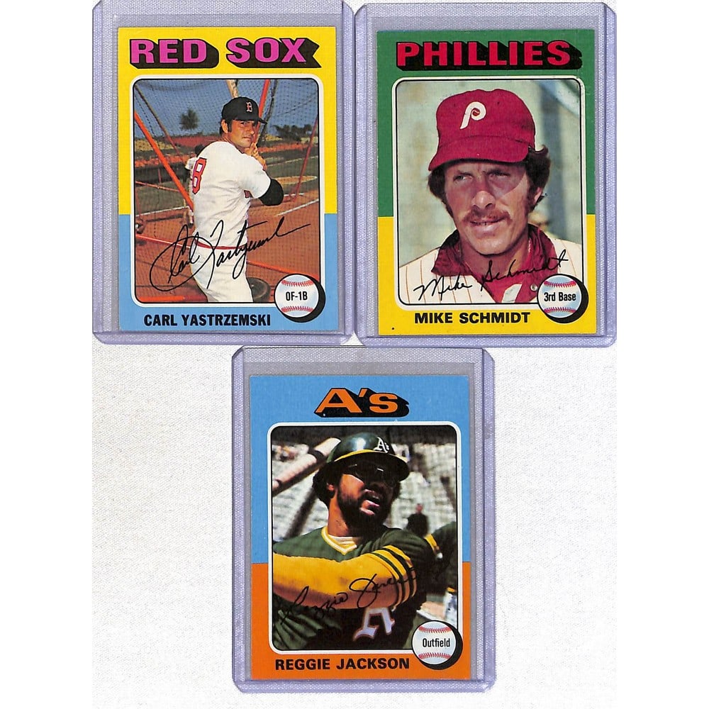 Three 1975 Topps Baseball Hof (1 of 2)
