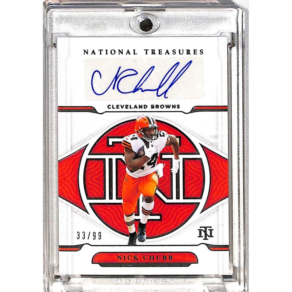 2021 National Treasures Nick Chubb Auto 33/99 (1 of 2)