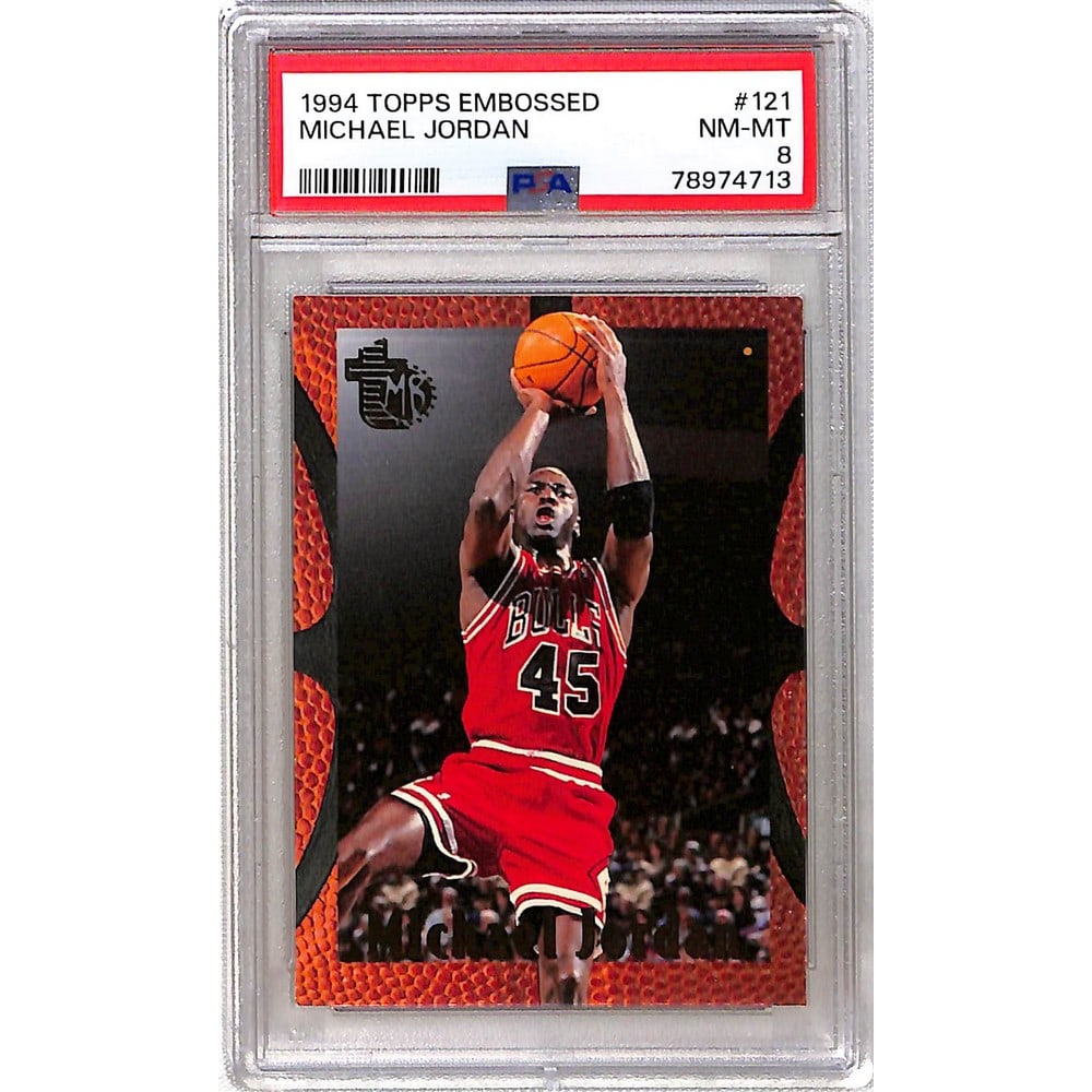 1994 Topps Embossed Michael Jordan Psa 8: 1994 Topps Embossed Michael Jordan Psa 8