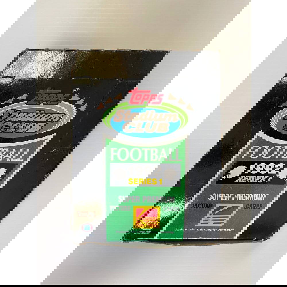 1992 Stadium Club Football Full Wax Box Auction