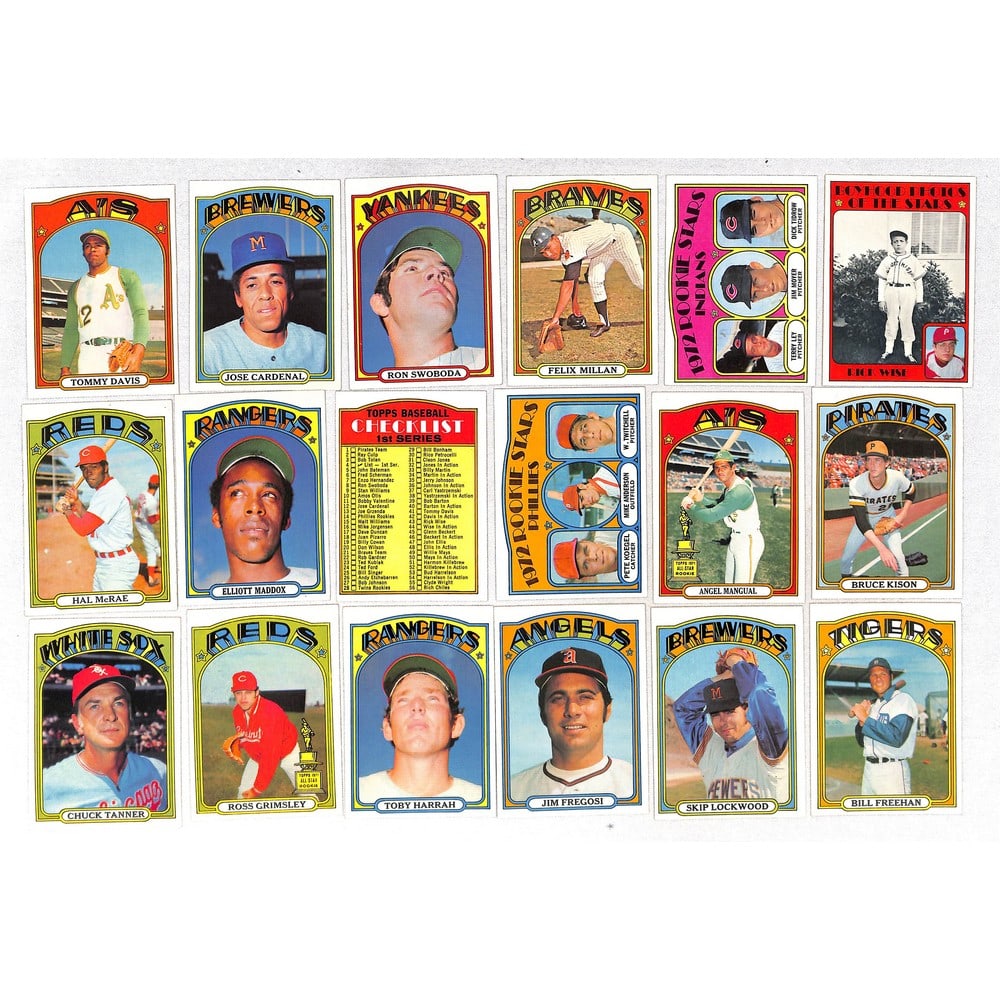 (50) 1972 Topps Baseball Cards Nice Shape (1 of 1)