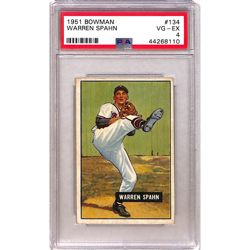1951 Bowman Warren Spahn Psa 4 (1 of 2)