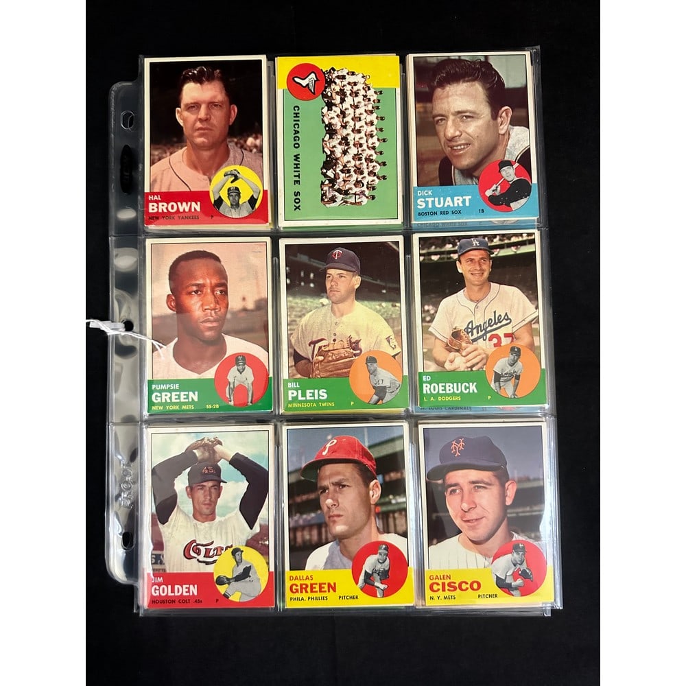 (54) 1963 Topps Baseball Cards Nice Condition (1 of 6)