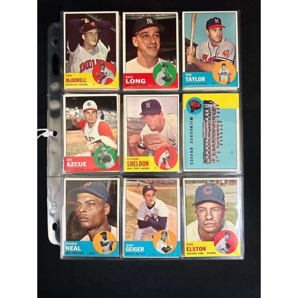 (54) 1963 Topps Baseball Cards Nice Condition (1 of 6)