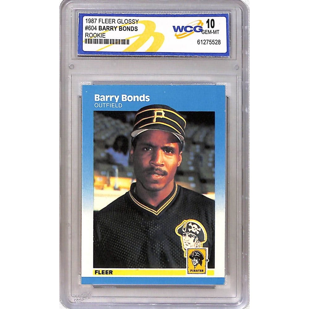 1987 Fleer Glossy Barry Bonds Rookie Wcg10 (1 of 2)