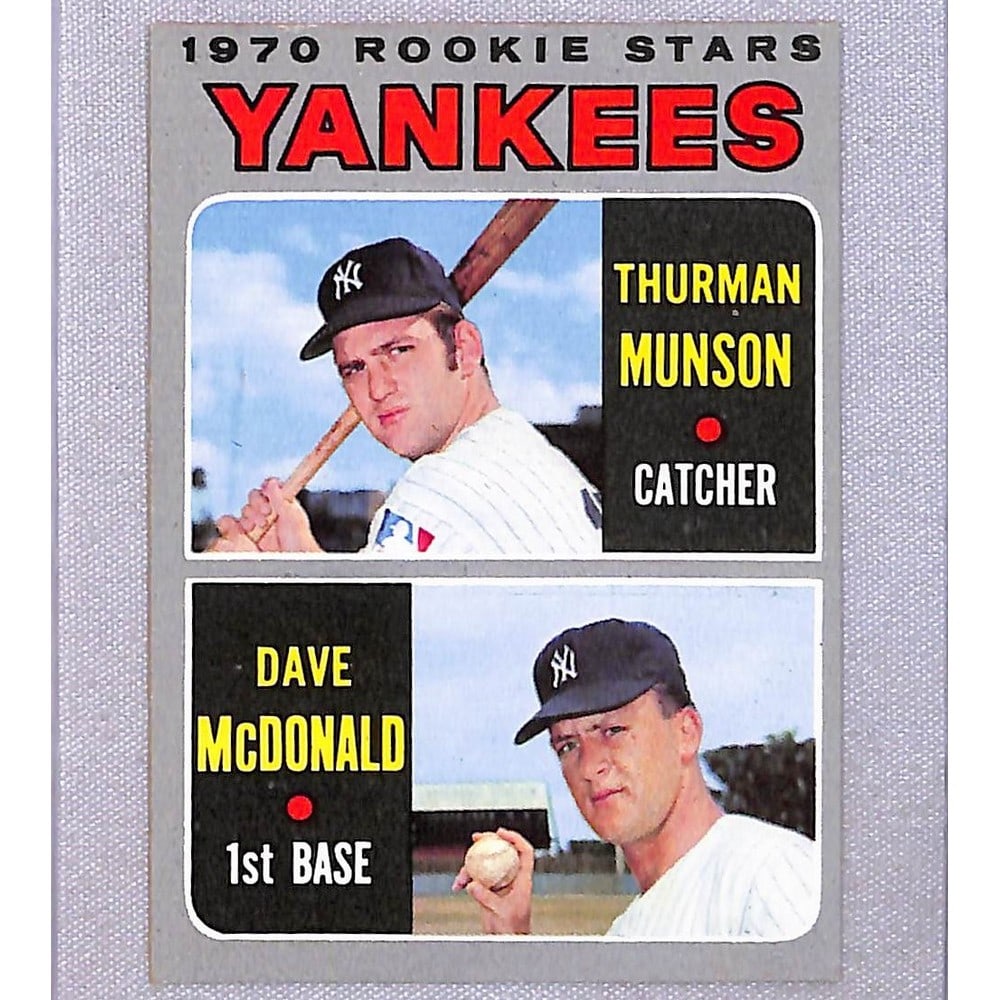 1970 Topps Thurman Munson Rookie Crease Free (1 of 2)