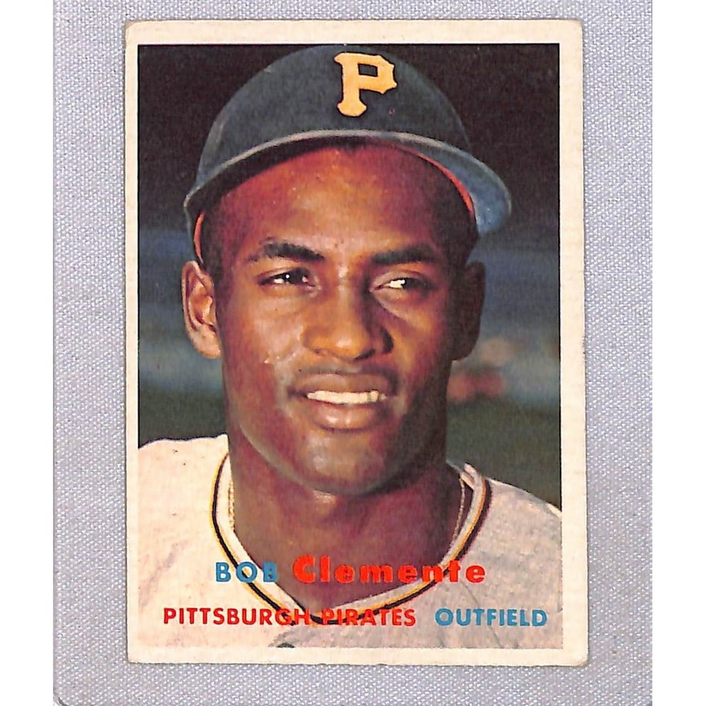 1957 Topps Roberto Clemente Crease Free (1 of 2)