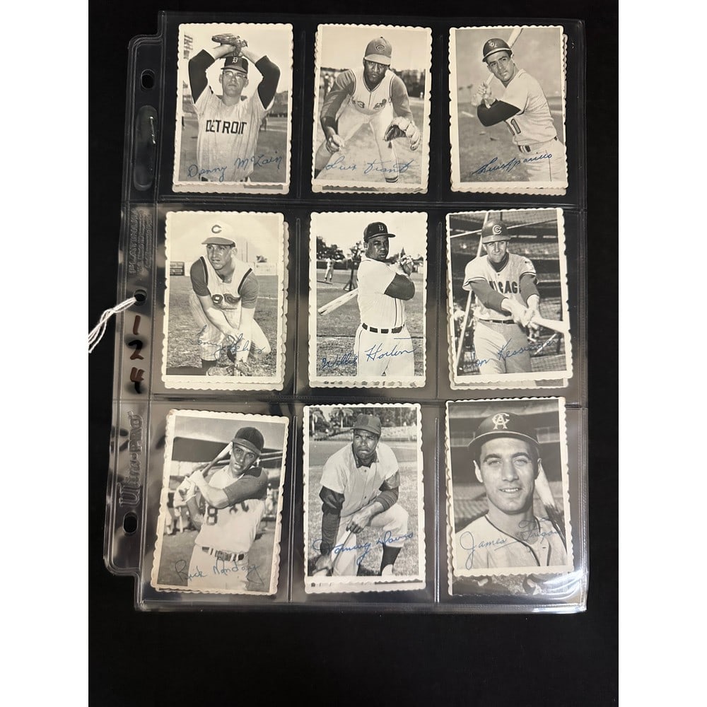 (18) 1969 Topps Deckle Edge Baseball Cards Auction