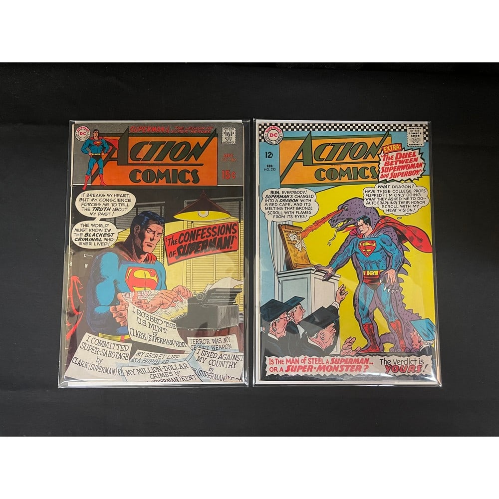 (8) Vintage Action Comics Superman Cards (1 of 4)