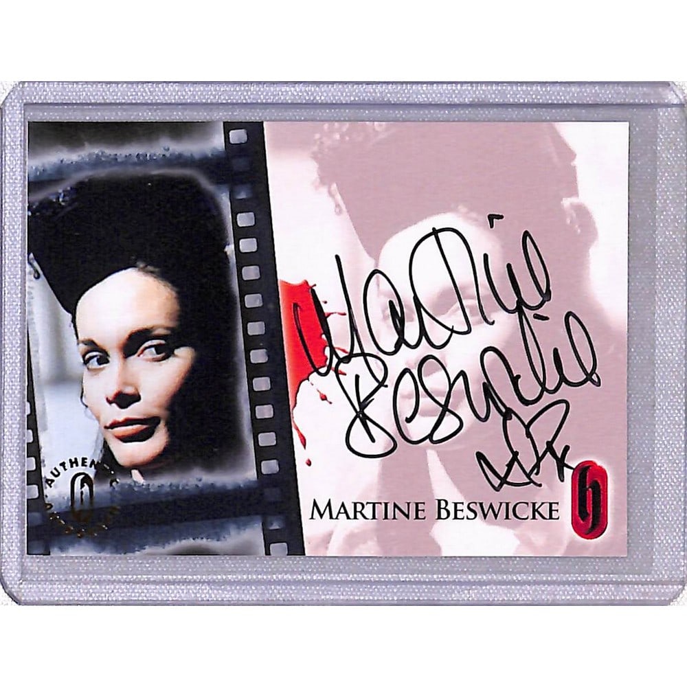 Martine Beswicke Signed Actress Card Bond Girl (1 of 2)