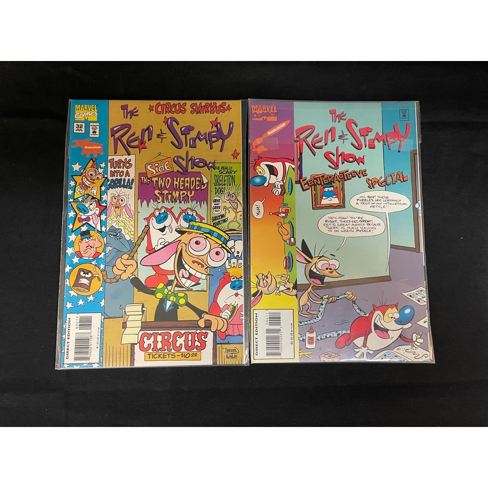 (12) Ren And Stimpy Comic Books 32-39: With Duplicates
