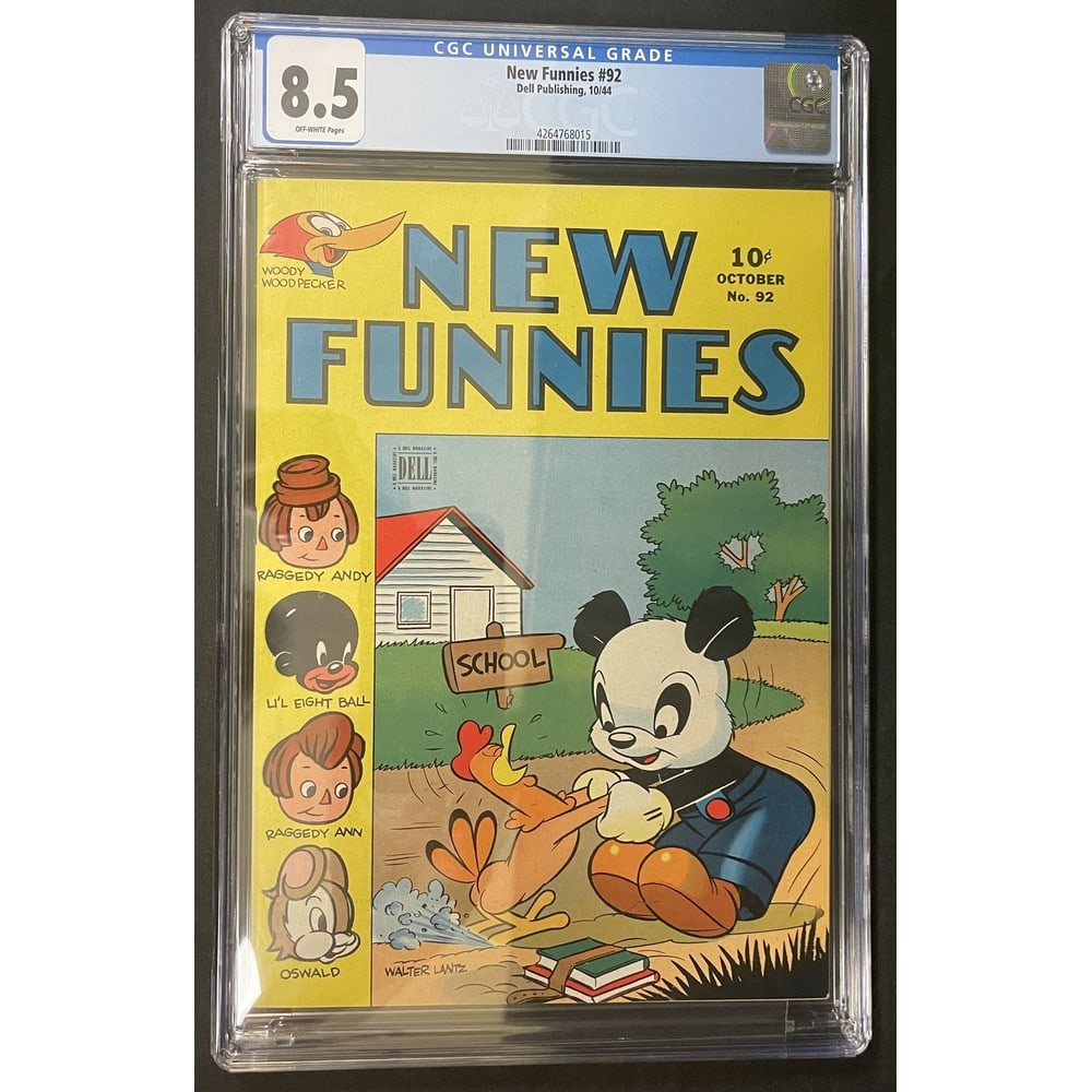 1944 Dell New Funnies #92 Cgc 8.5 (1 of 2)