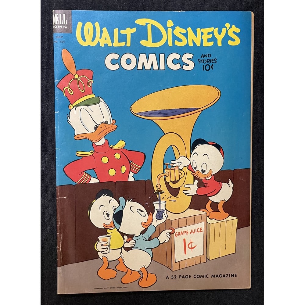 1953 Walt Disnet Comics #154 Carl Barks: Excellent Condition