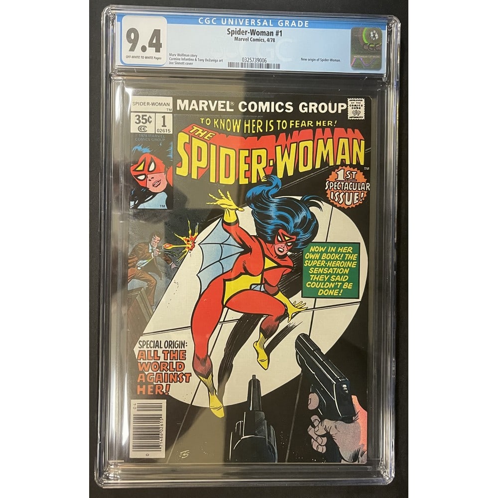 1978 Marvel Spider Woman #1 Cgc 9.4 (1 of 2)