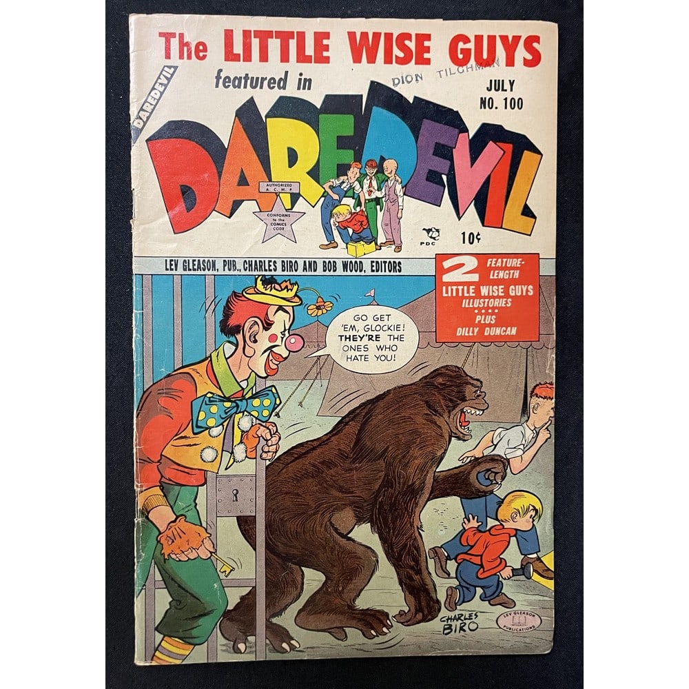 1953 Daredevil #100 Little Wise Guys Biro Art: 1953 Daredevil #100 Little Wise Guys Biro Art