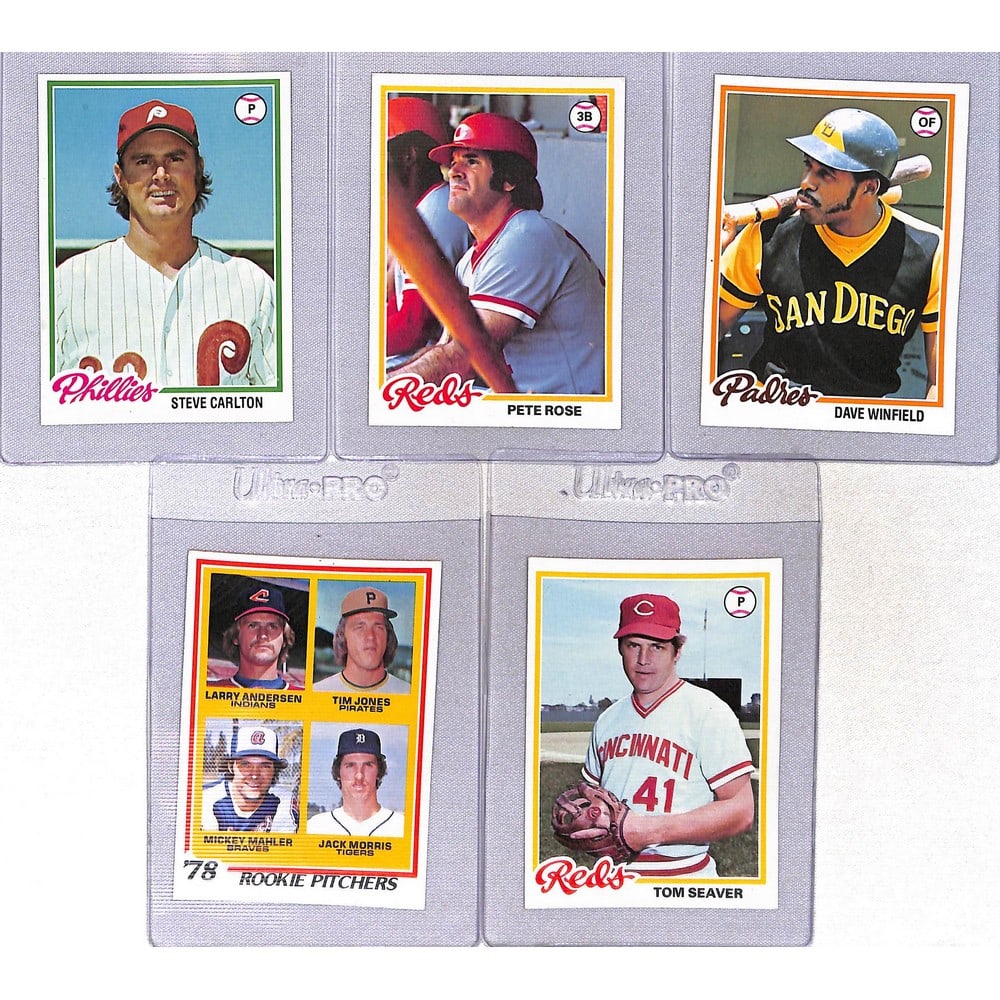 (5) 1978 Topps Baseball Hof Nice Shape (1 of 2)