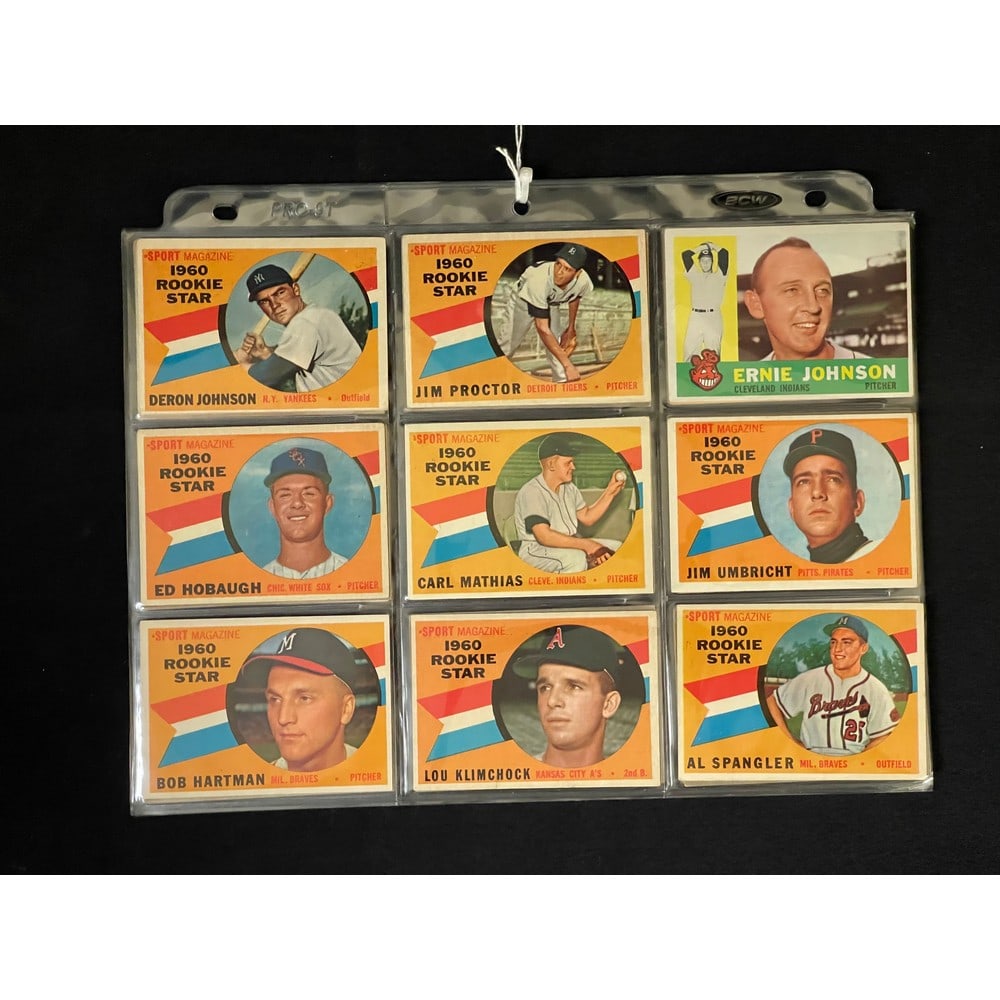 (54) 1960 Topps Baseball Cards With Stars/hof/rc (1 of 6)