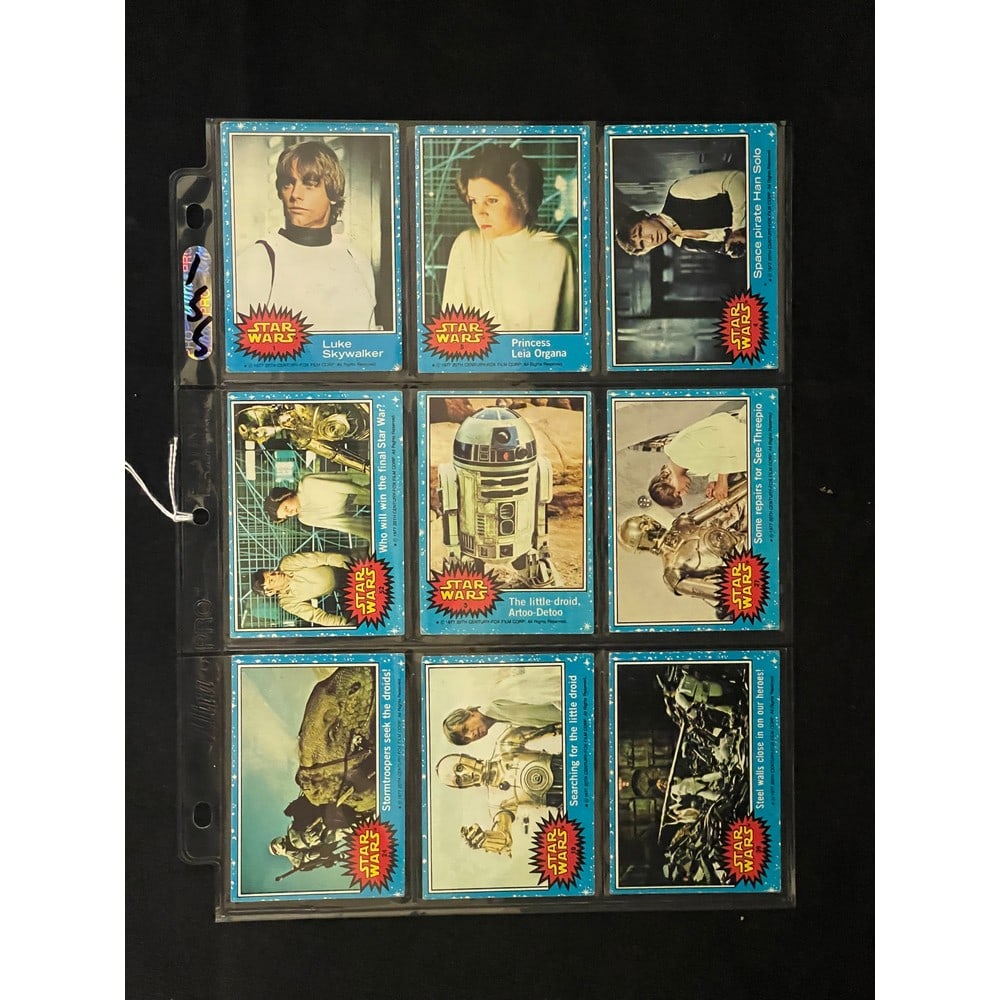 (9) 1977 Topps Star Wars Luke Skywalker Rc (1 of 2)