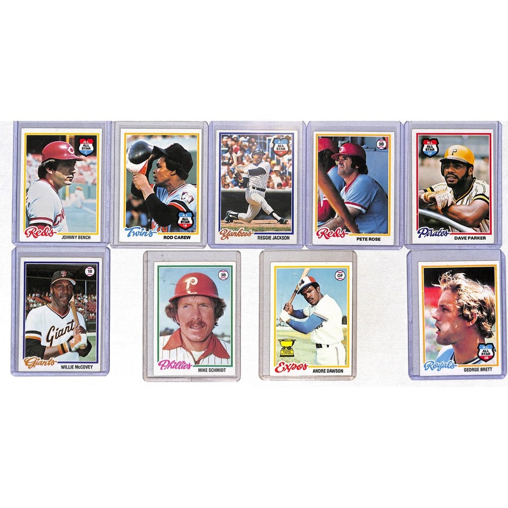(9) 1978 Topps Baseball Stars (1 of 1)