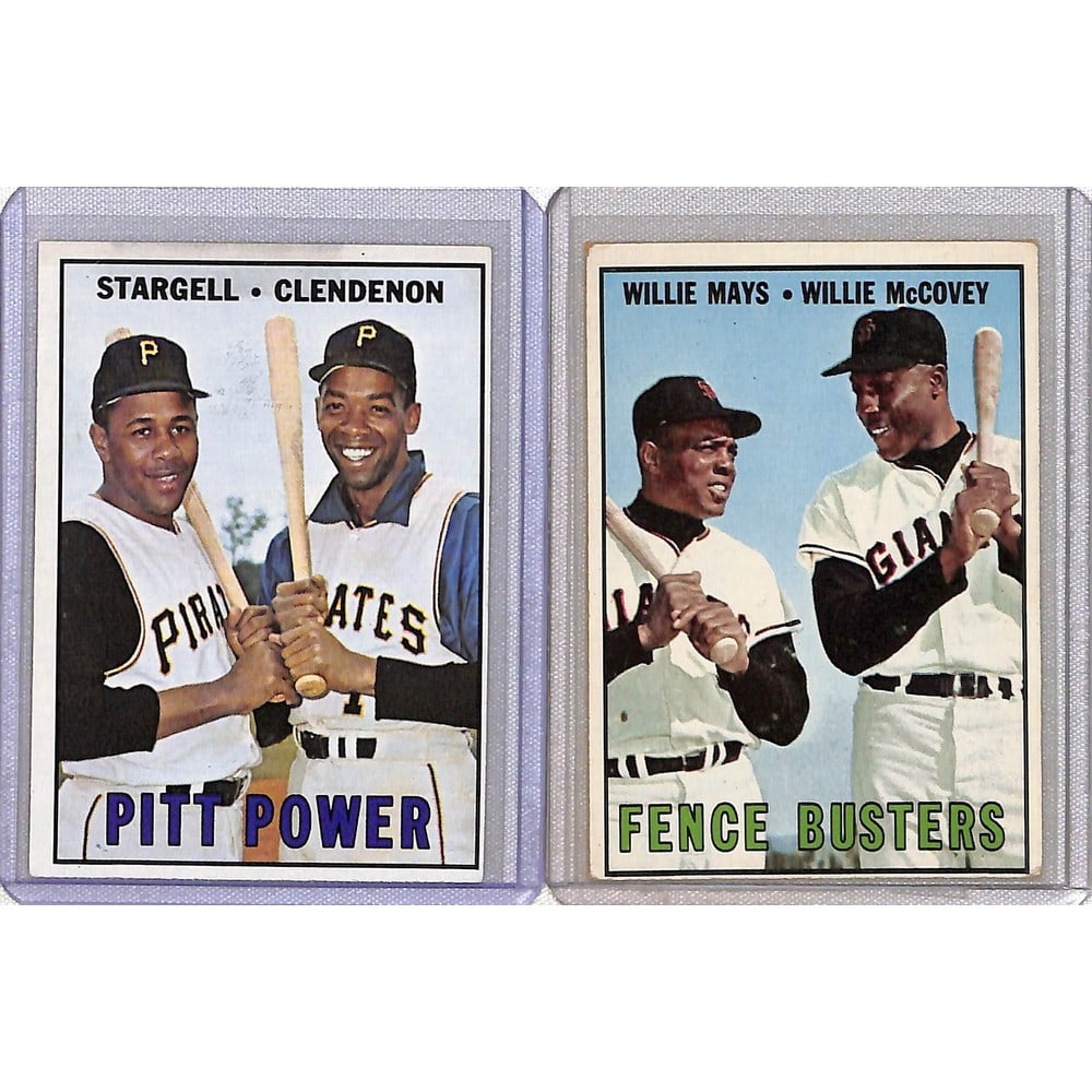 (2) 1967 Topps Pitt Power/fence Busters: (2) 1967 Topps Pitt Power/fence Busters