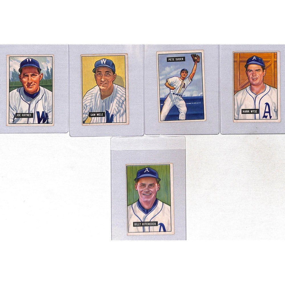 (5) 1951 Bowman Baseball Cards (1 of 2)