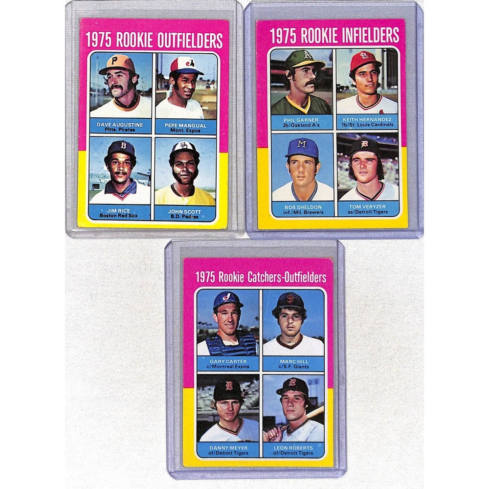 (3) 1975 Topps Baseball Rookies (1 of 2)
