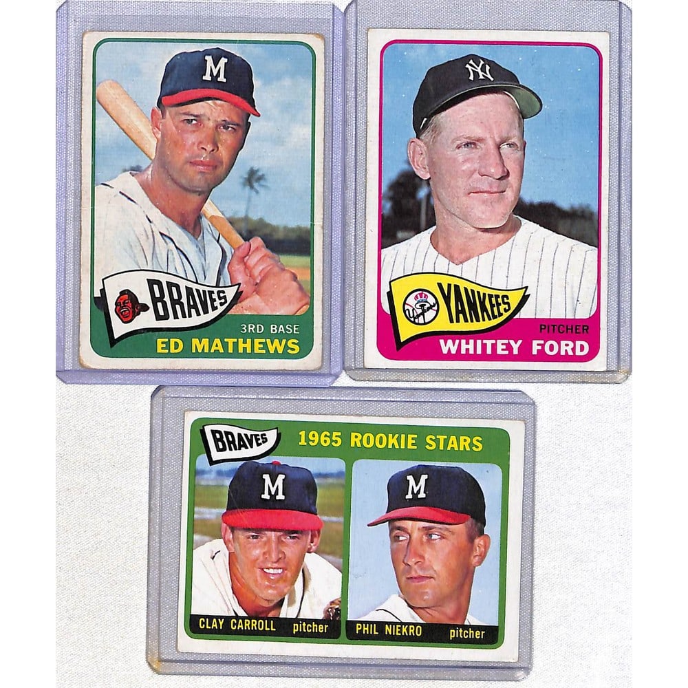 (3) 1965 Topps Baseball Stars (1 of 2)