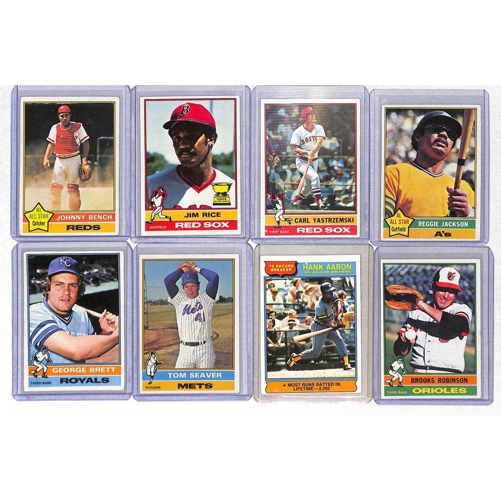 (9) 1976 Topps Baseball Superstars (1 of 3)