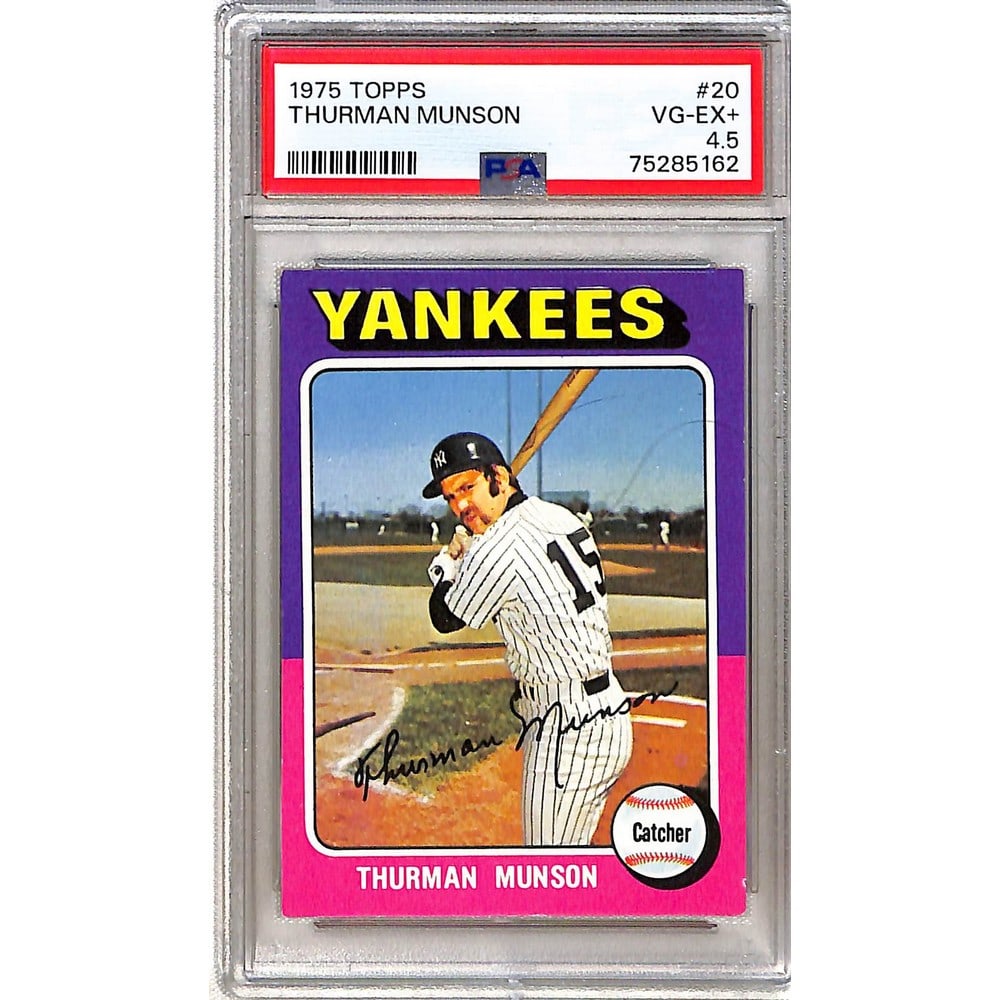 1975 Topps Thurman Munson Psa 4.5 (1 of 2)