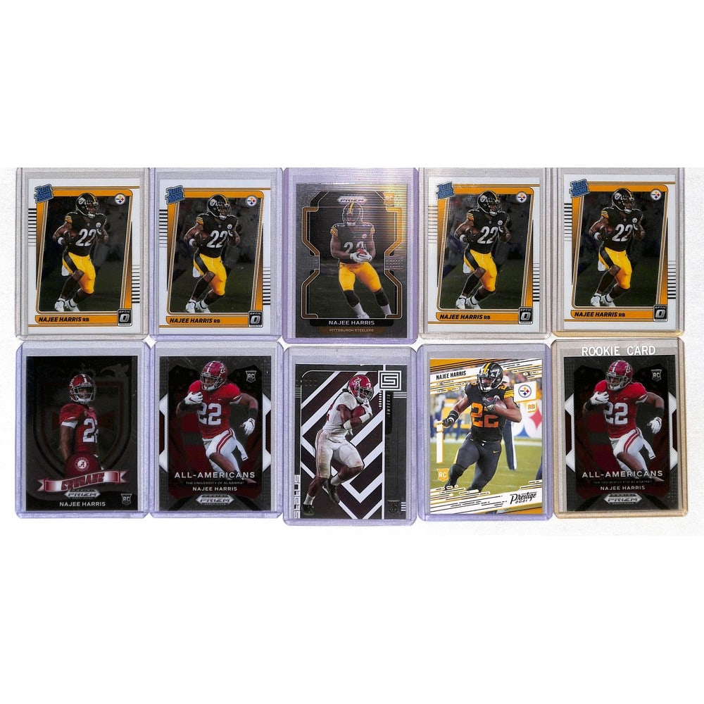 (10) Different Najee Harris Rookies: (10) Different Najee Harris Rookies